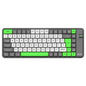 Teclado Inalámbrico Noganet NKB-Q10 Verde Dual 2.4GHz Bluetooth 2 Dispositivos