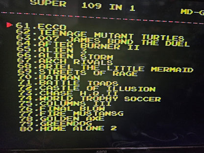 Cartucho Sega 109 Juegos en 1 APEVTECH – Sin Repetir, Compatible Mega Drive