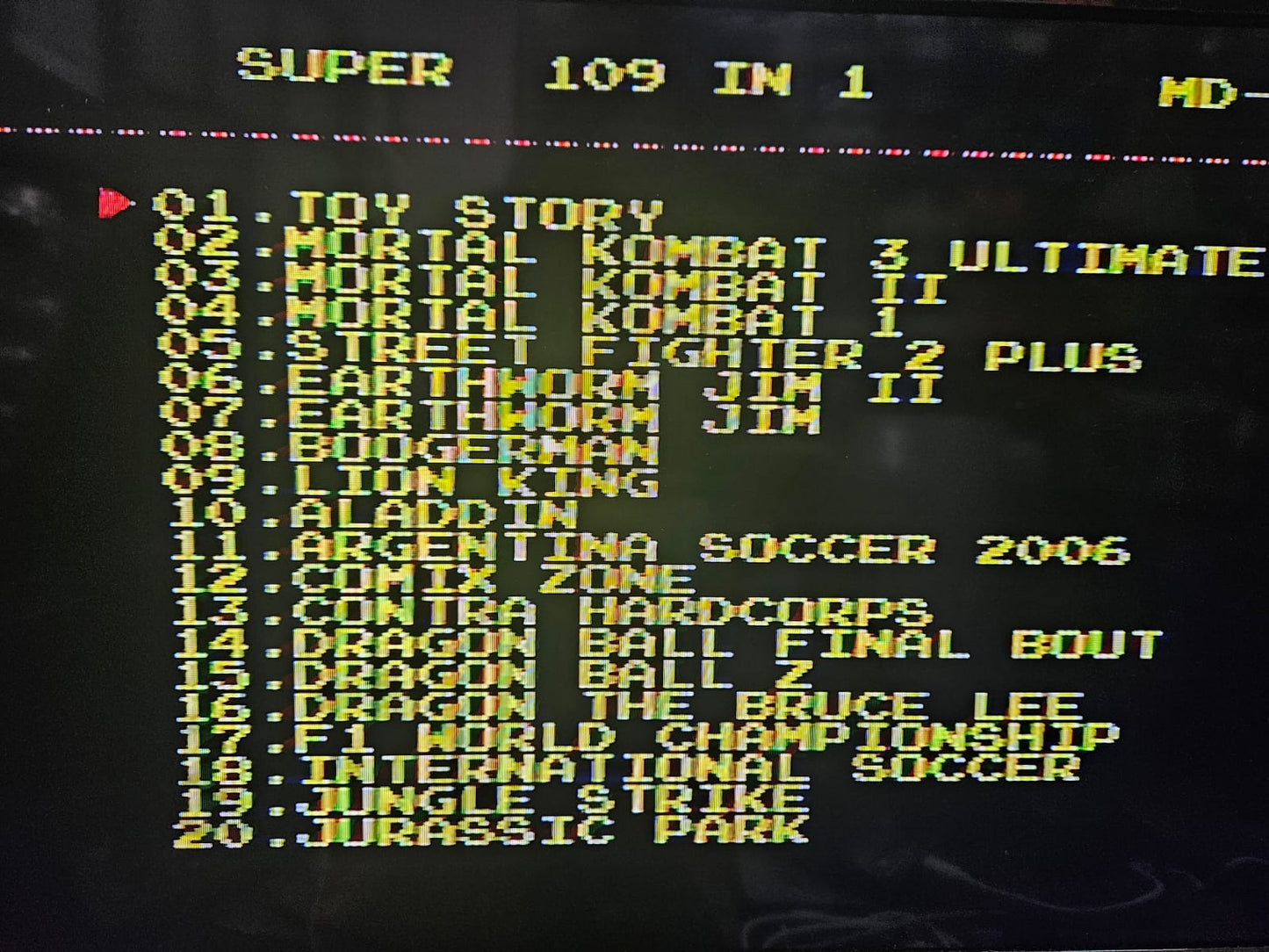 Cartucho Sega 109 Juegos en 1 APEVTECH – Sin Repetir, Compatible Mega Drive