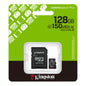 Memoria Micro SD Kingston 128GB DTX - 150MB/s con Adaptador SD