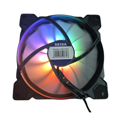 Cooler 140mm RGB SEISA – Ventilador PC Iluminación Multicolor