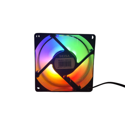 Cooler Fan Seisa HW8010 80x80mm RGB - Ventilador para PC con Iluminación
