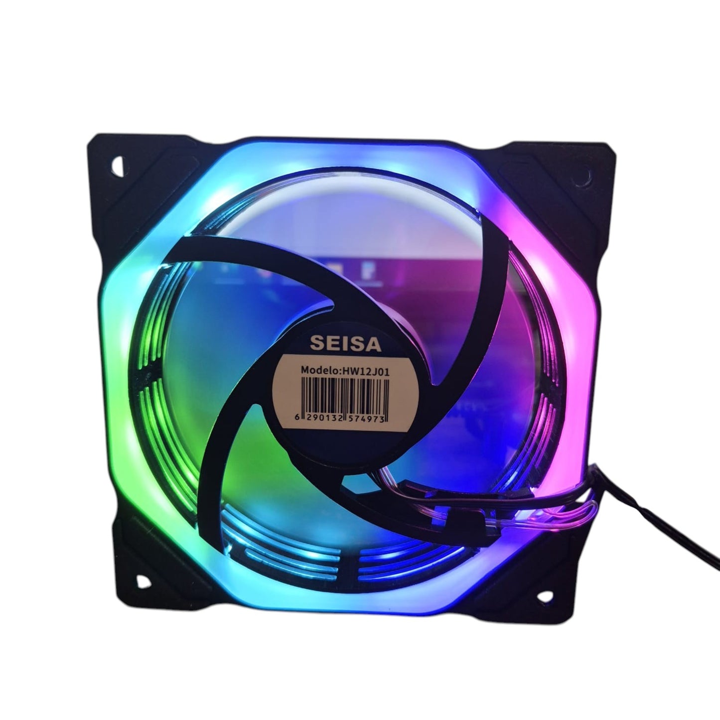 Cooler 120mm RGB SEISA – Ventilador PC Iluminación Multicolor