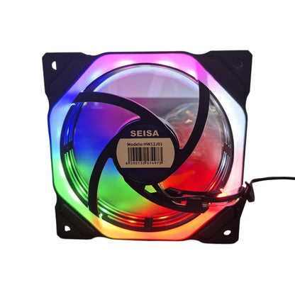 Cooler 120mm RGB SEISA – Ventilador PC Iluminación Multicolor