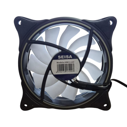 Cooler 120mm RGB SEISA – Ventilador PC Iluminación Multicolor (Copia)