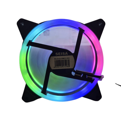 Cooler 120mm RGB SEISA – Ventilador PC con Luz Multicolor