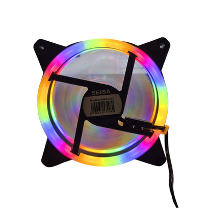 Cooler 120mm RGB SEISA – Ventilador PC con Luz Multicolor
