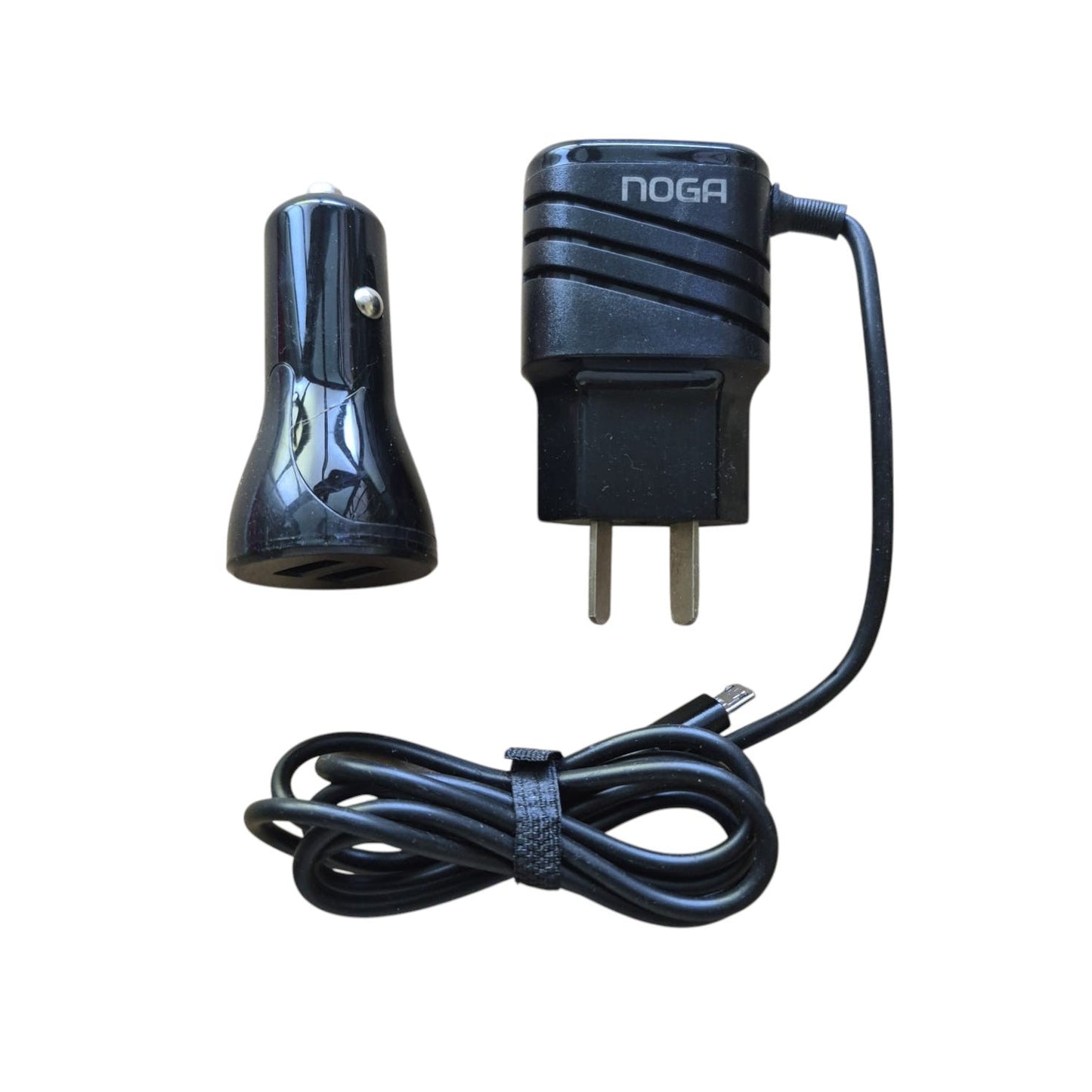 Cargador NOGA 3 en 1 – Cabezal 220V + Cargador Auto 12V + Cable