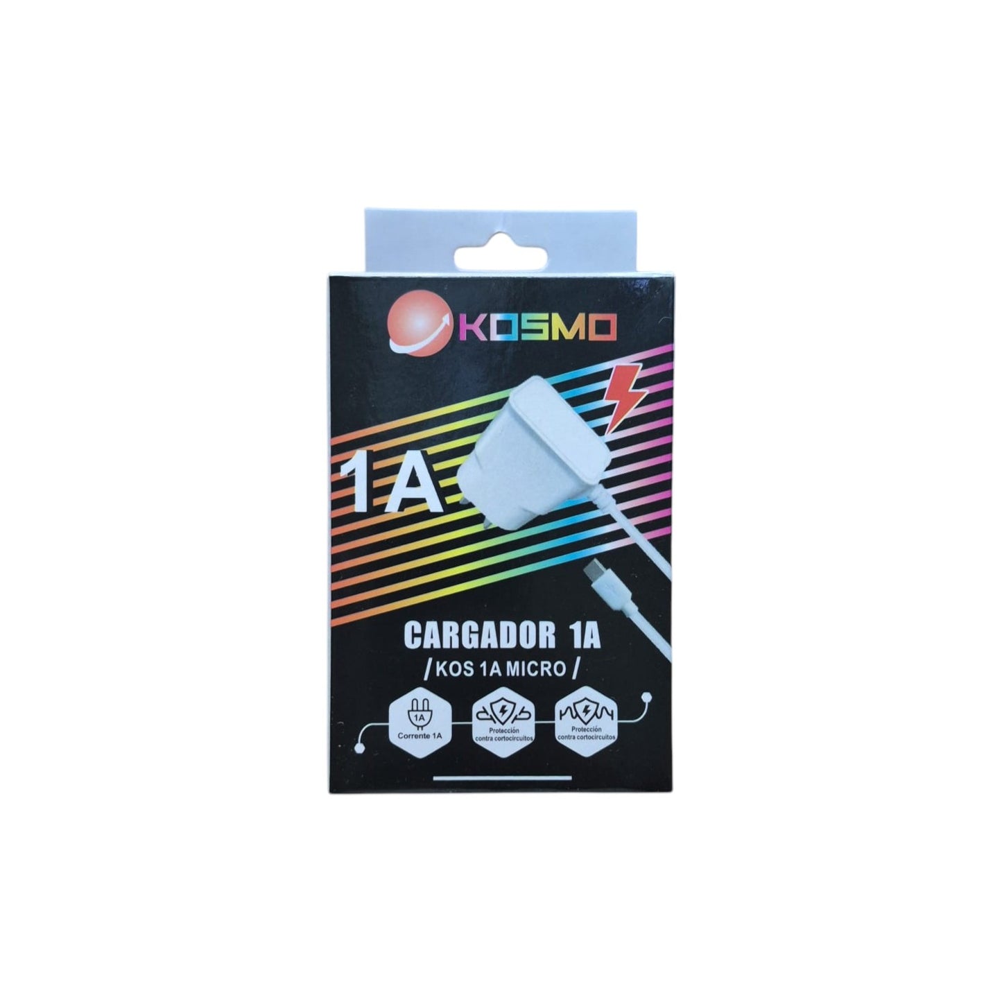 Cargador KOSMO 1A Micro USB – Cargador de Pared para Android