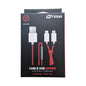 Cable USB 2 en 1 NOGA Zipper Lightning + Micro USB
