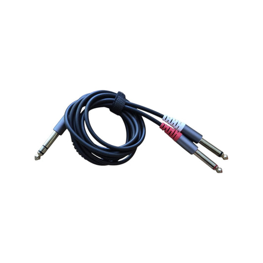 Cable de Audio 2x6.5mm Macho a 2x6.5mm Macho 1.5m