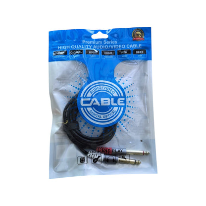 Cable de Audio 2x6.5mm Macho a 2x6.5mm Macho 1.5m