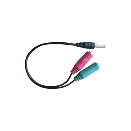 Adaptador Splitter 3.5mm Macho a 2x 3.5mm Hembra NOGA – PC a PS4