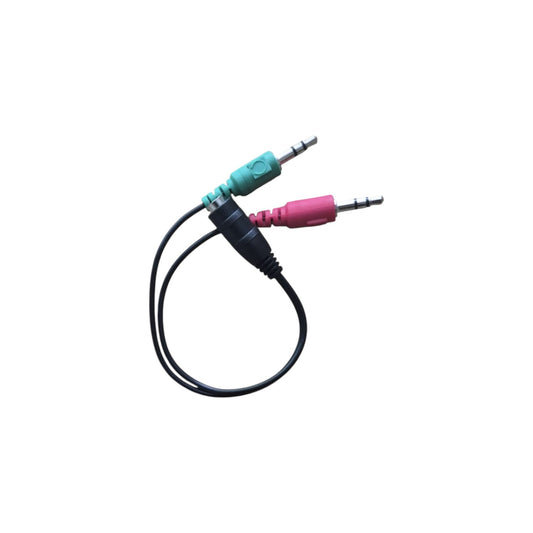 Adaptador Splitter 3.5mm Hembra a 2x 3.5mm Macho NOGA – PS4 a PC
