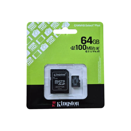Memoria Micro SD Kingston 64GB 10 Mbps
