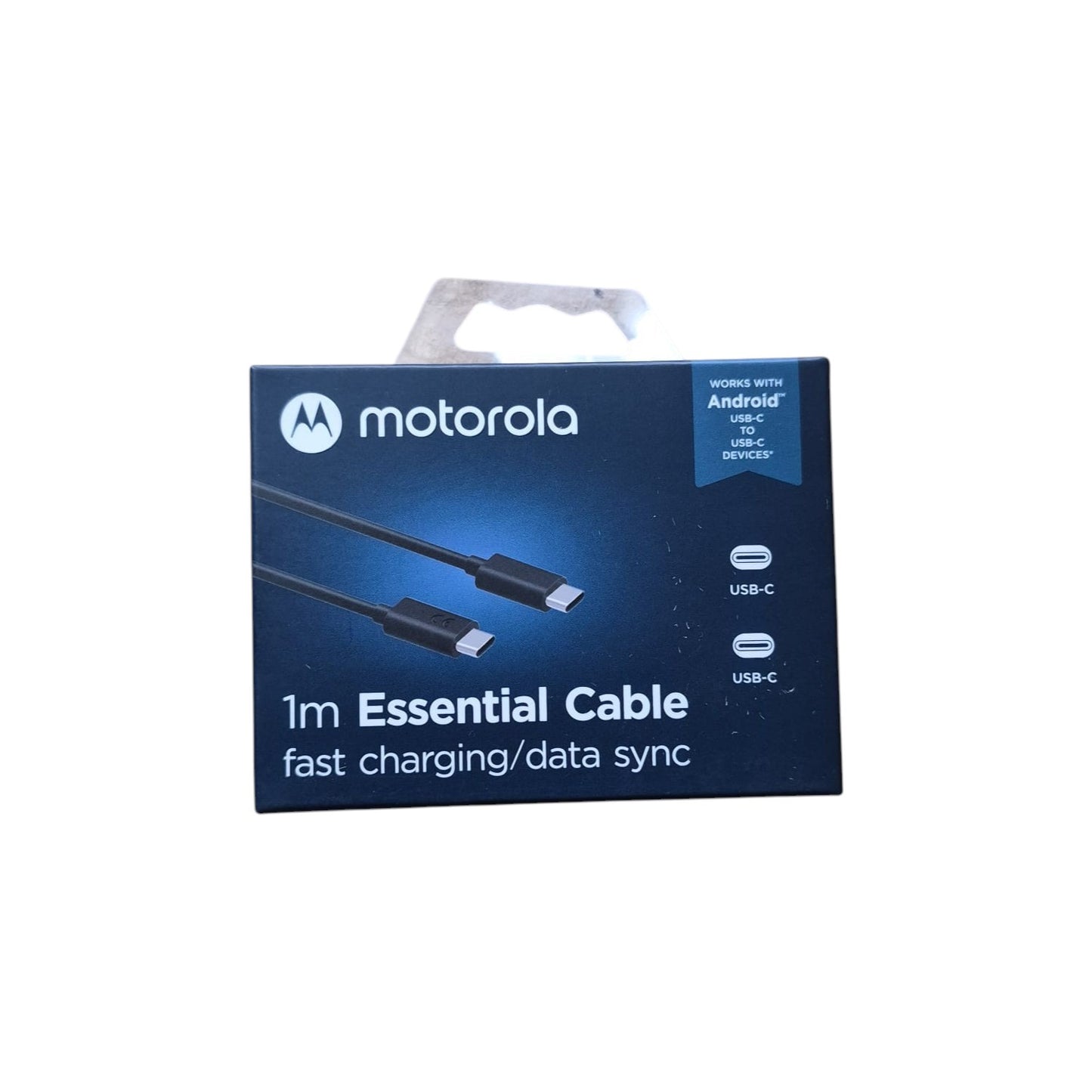 Cable Motorola Tipo C a Tipo C 1mt en Caja Original