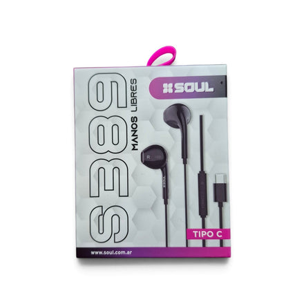 Auricular Manos Libres Soul USB Tipo C con Control de Volumen