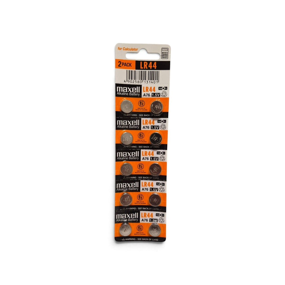 Pilas Alcalinas MAXELL LR44 1,5 V | Blíster x10
