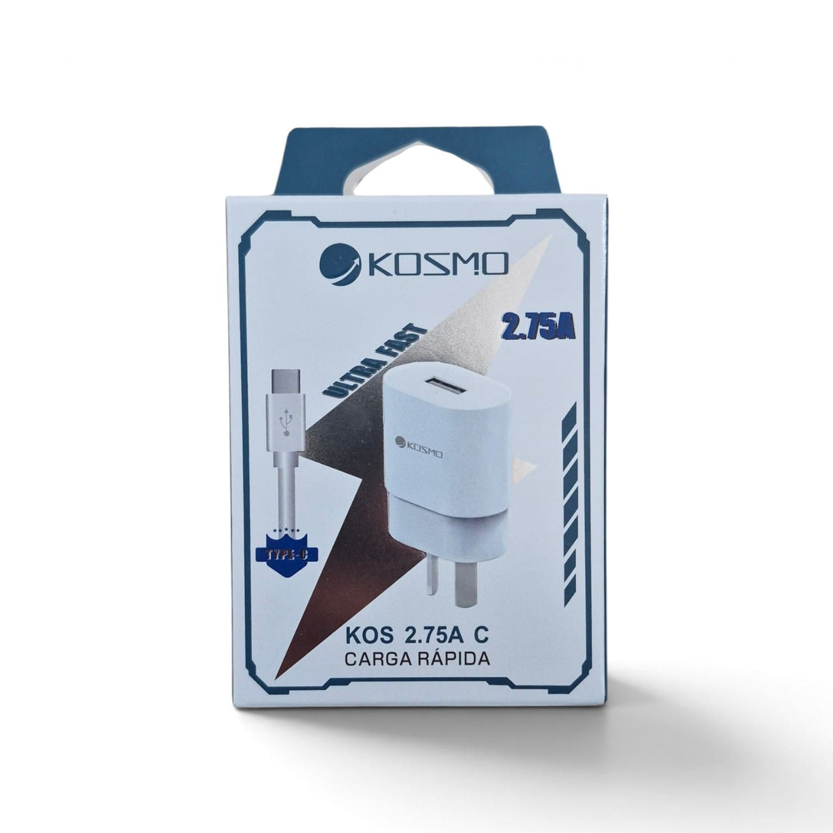 Cargador Kosmo 2.75A Tipo C con cable desmontable