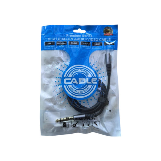 Cable de Audio 3.5mm Hembra a 6.5mm Macho 1.5m