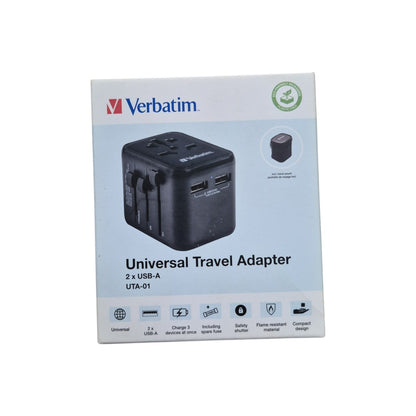 Cargador Universal Verbatim con 2 Puertos USB 2.1A