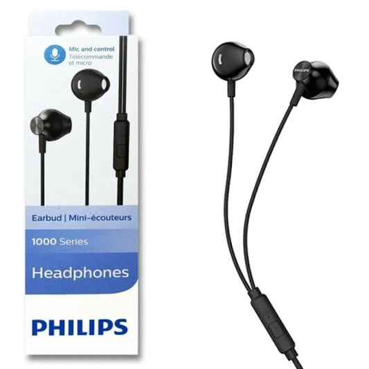 Auriculares Intrauditivos Philips TAUE101BK/00 Negro con Manos Libres