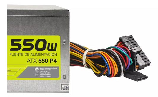 Fuente de PC Noga ATX 550W - Alimentación Estable para Desktop