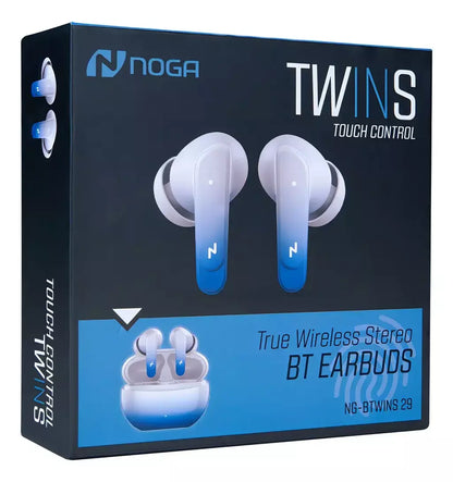 Auricular Twins Noga NG-BTWINS 29 - Intrauditivos Bluetooth