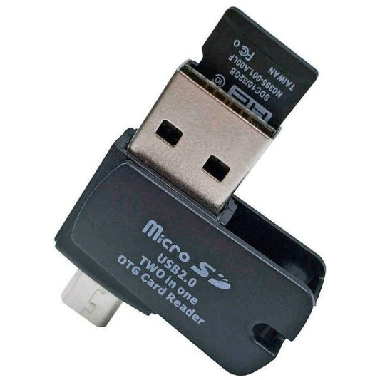 Lector de Tarjetas Micro SD con OTG USB - Adaptador 2 en 1