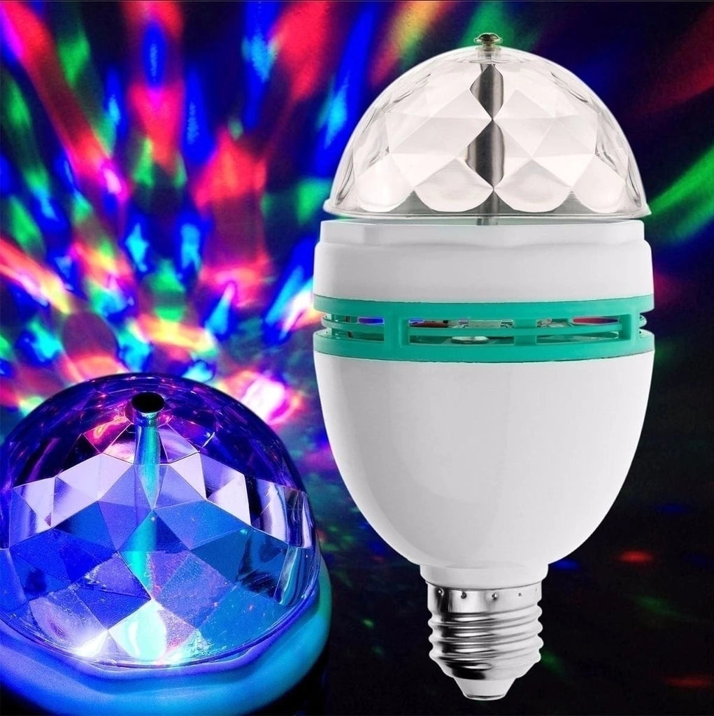 Lámpara LED Giratoria Multicolor – Conexión E27 – Giro Automático