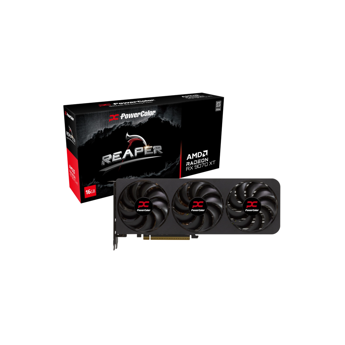 Placa de Video Powercolor Reaper AMD Radeon RX 9070 XT 16GB GDDR6