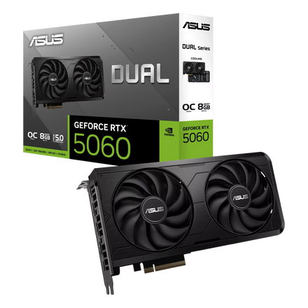 Placa de Video ASUS NVIDIA GeForce DUAL RTX5060 O8GB EVO