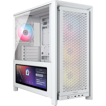 Gabinete CORSAIR FRAME 4000D LCD RS Performance Mid-Tower Blanco
