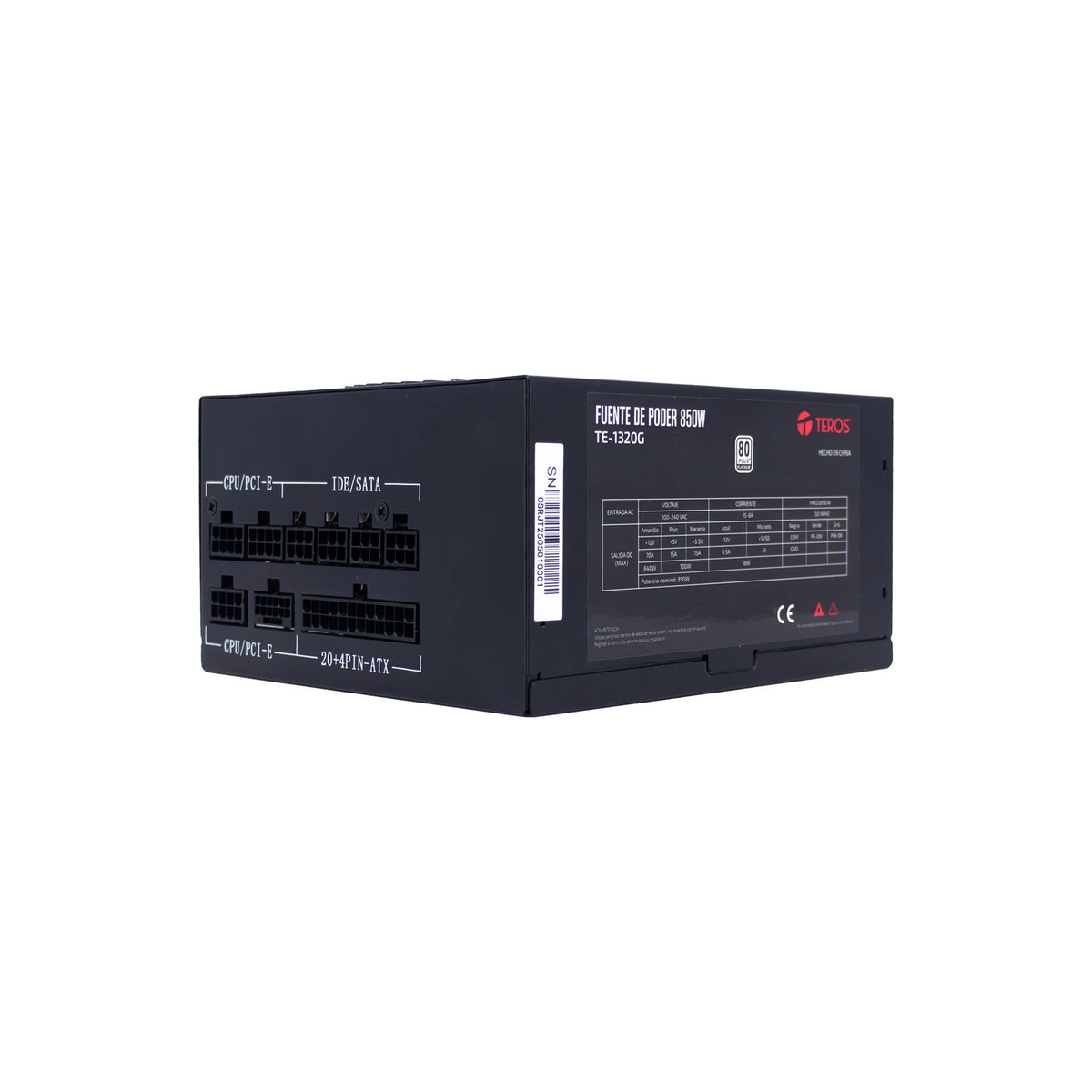 Fuente Teros TE-1320G 850W 80 Plus Platinum ATX Full Modular