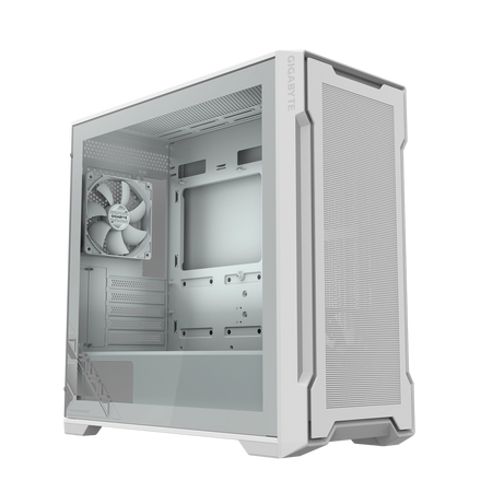 Gabinete GIGABYTE C102 GLASS ICE BLANCO Mid Tower S/Fuente