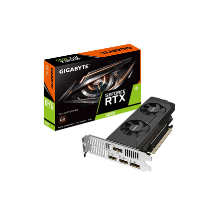 Placa de Video GIGABYTE NVIDIA GeForce RTX 3050 OC Low Profile 6G