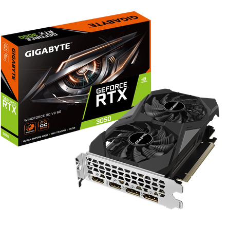 Placa de Video GIGABYTE NVIDIA GeForce RTX 3050 WINDFORCE OC V2 6G