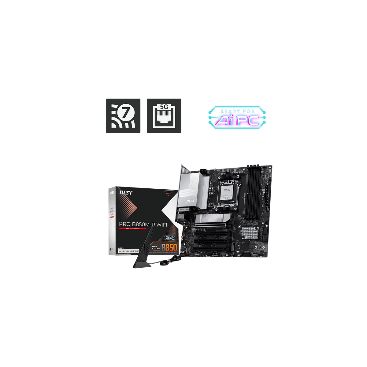 Motherboard MSI PRO B850M-P WIFI AM5 DDR5