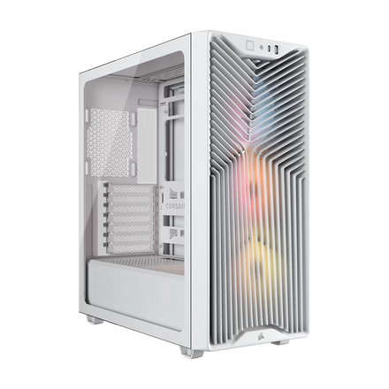 Gabinete CORSAIR 3200D RS ARGB Mid-Tower Performance Case Blanco