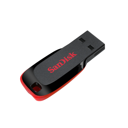 Pen Drive SANDISK Cruzer Blade 128GB USB 2.0 Tipo A Negro