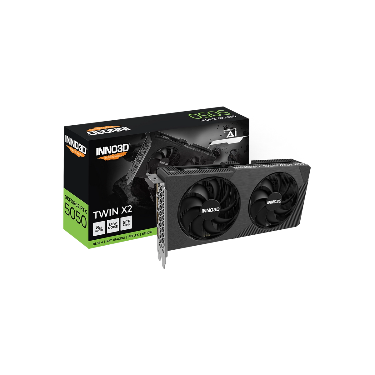 Placa de Video INNO3D NVIDIA Geforce RTX 5050 8GB GDDR6 TWIN X2