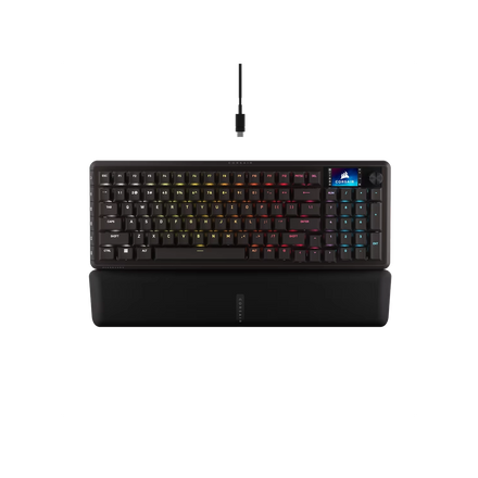 Teclado gamer mecanico Corsair Vanguard 96 MLX Plasma
