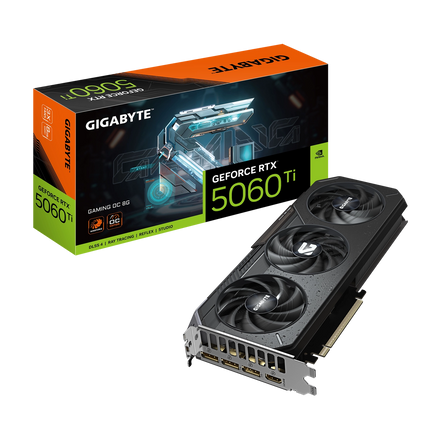 Placa de Video GIGABYTE NVIDIA GeForce RTX 5060 Ti GAMING OC 8G