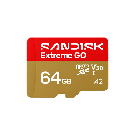Tarjeta de Memoria SanDisk Extreme GO microSDXC 64GB UHS-I U3 V30 A2 170MB/s