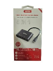 Hub USB-C 5 en 1 - HDMI, VGA, USB 3.0, PD y Audio
