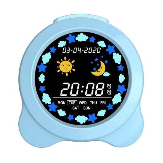 Despertador Infantil Digital SXW-380 - Alarma, Fecha y Luz Regulable | Celeste o Rosa