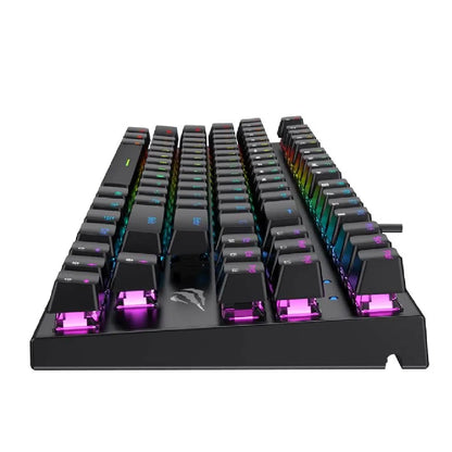Teclado Mecánico Havit Gaming Retroiluminado LED Blue Switch USB