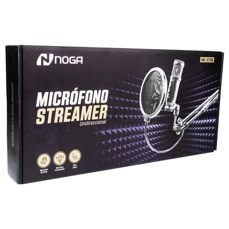 Micrófono Streamer USB Noga MIC-ST700