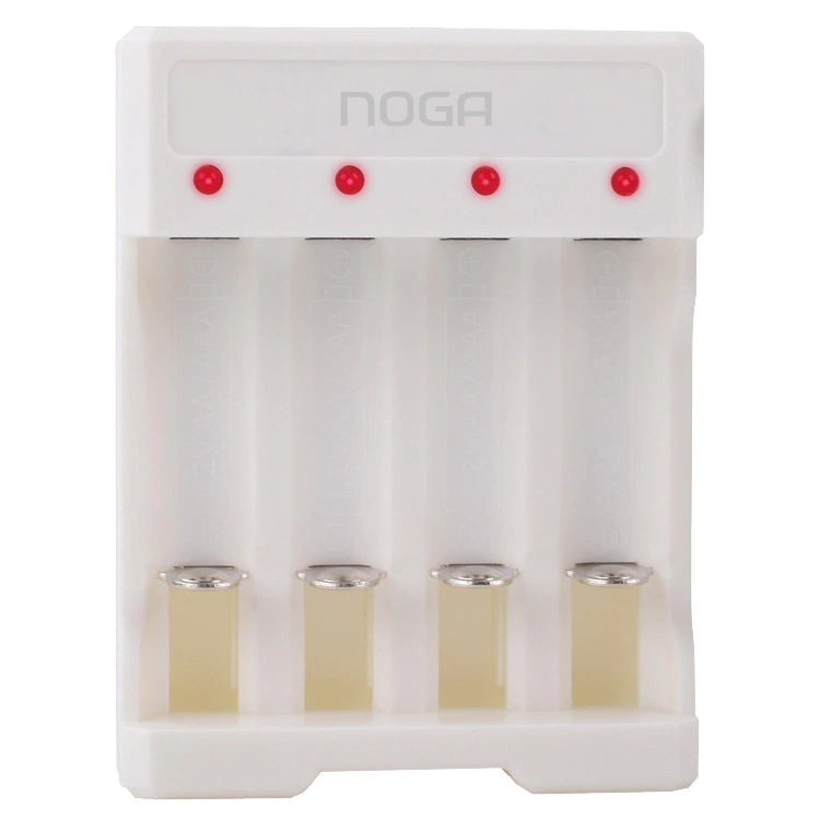 Cargador de Pilas NOGA USB – Carga hasta 4 Pilas AA/AAA Recargables