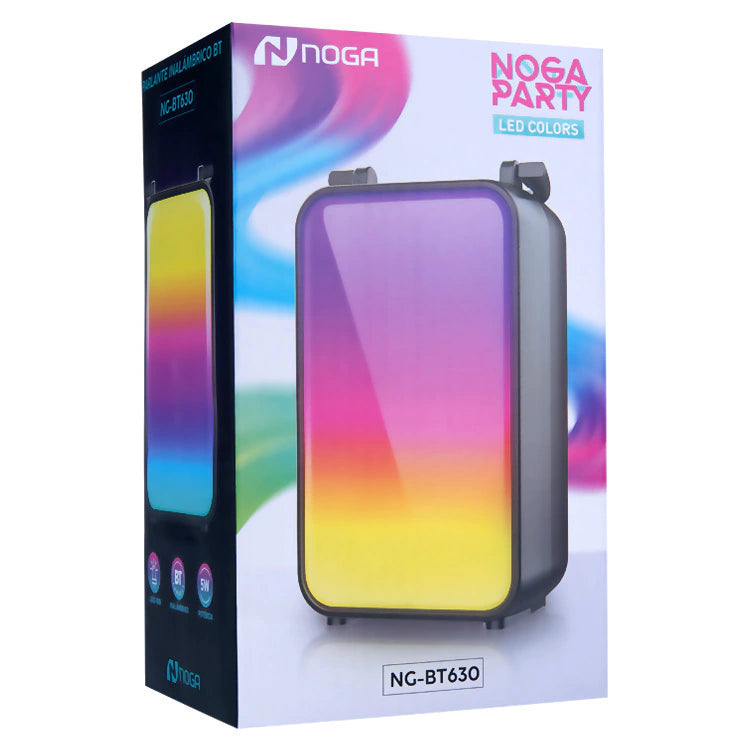 Parlante Bluetooth Noga Party Full LED NG-BT630 17cm